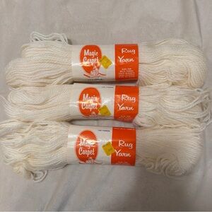 Carbon Cream Rug Yarn Skeins